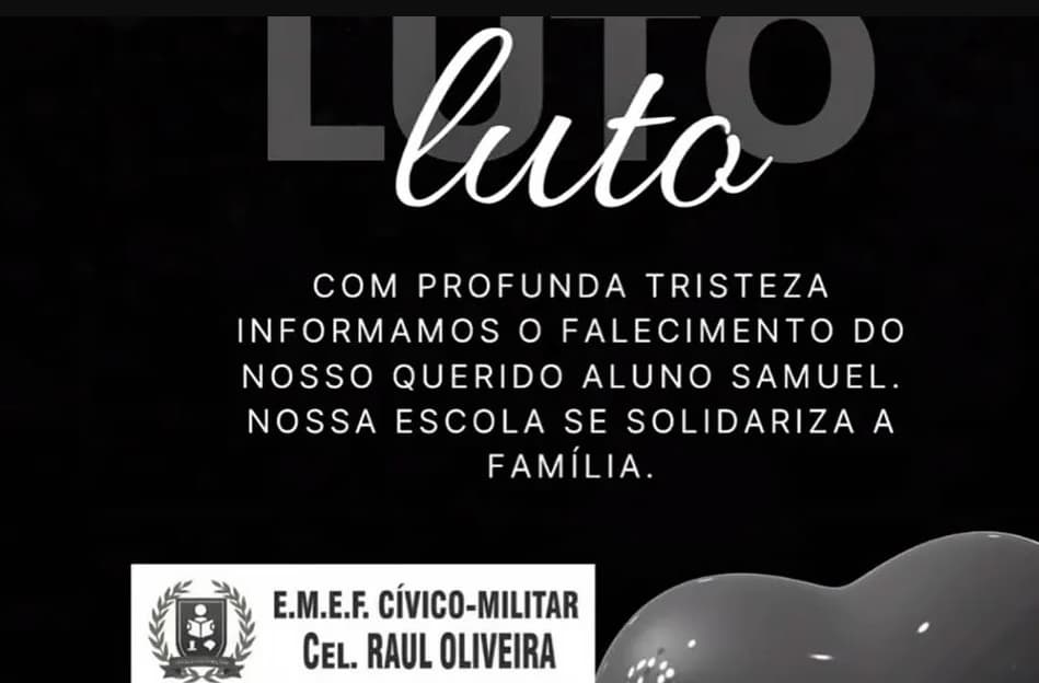 Menino de 9 anos morre após sofrer engasgamento em escola de Santa Rosa