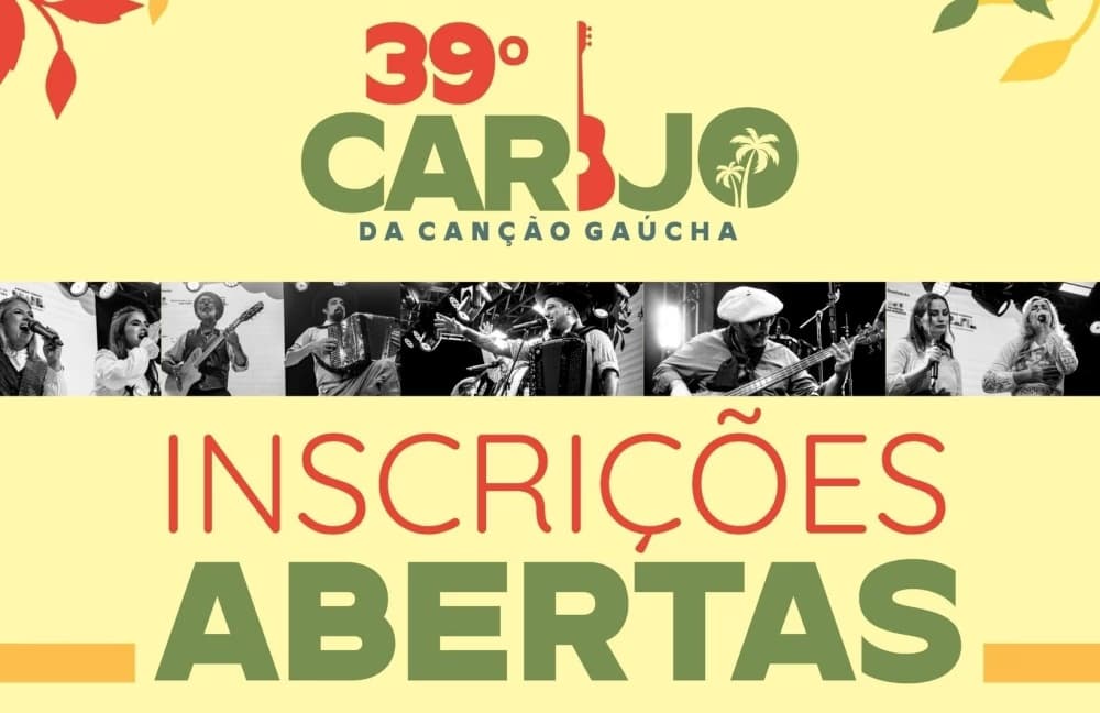 Abertas inscrições para o 39º Carijo da Canção Gaúcha