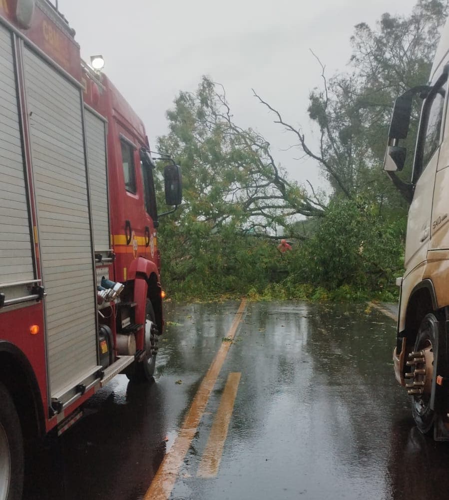 Temporal causa estragos, bloqueia rodovias e deixa casas destelhadas na região de Cruz Alta