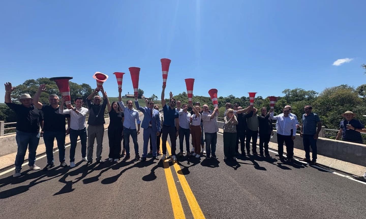 Nova ponte sobre o Rio Turvo é inaugurada e fortalece ligação entre Campo Novo e Braga