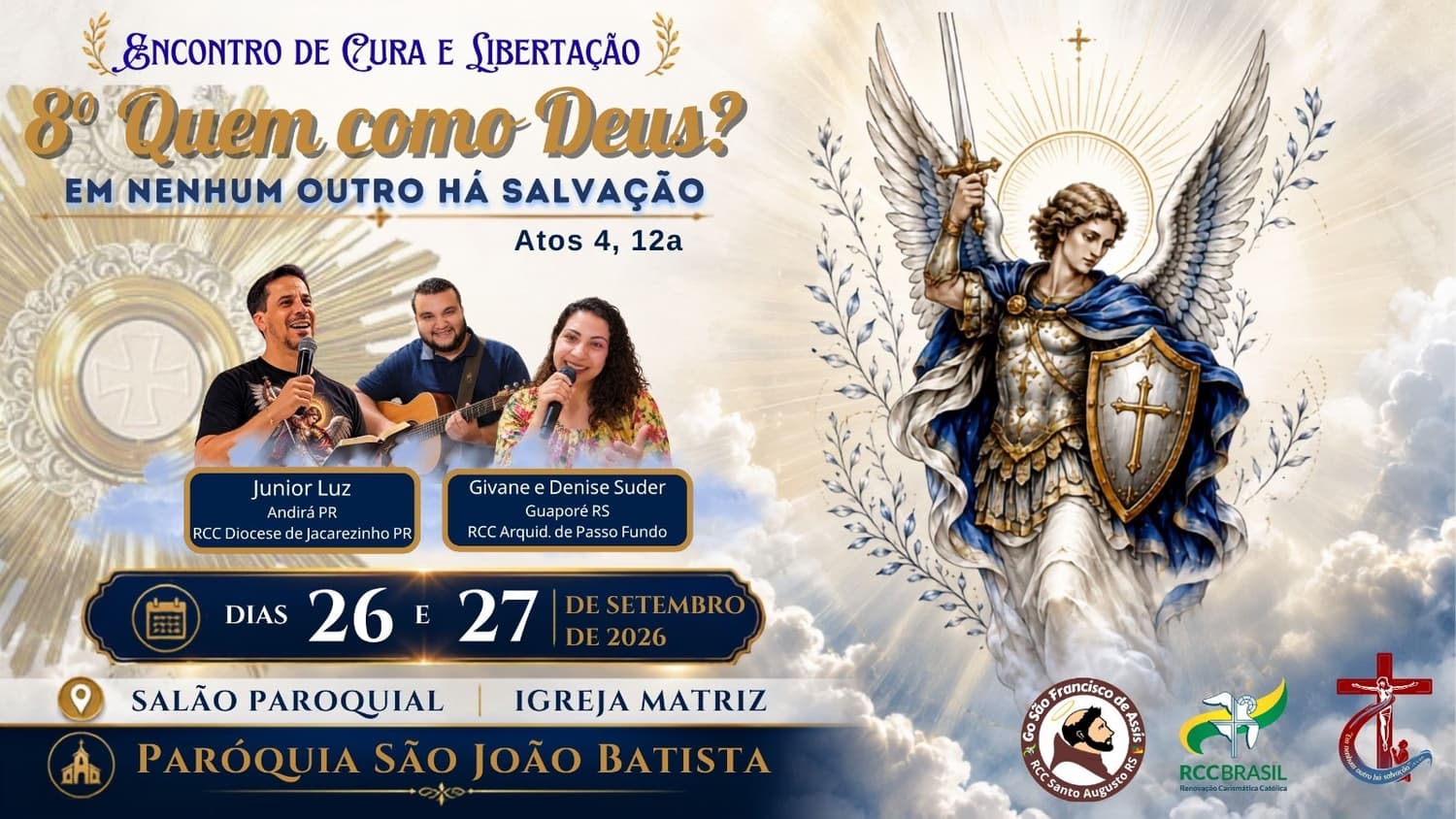 ENTREVISTA: 8º Encontro "Quem Como Deus?" em Santo Augusto ocorre neste final de semana