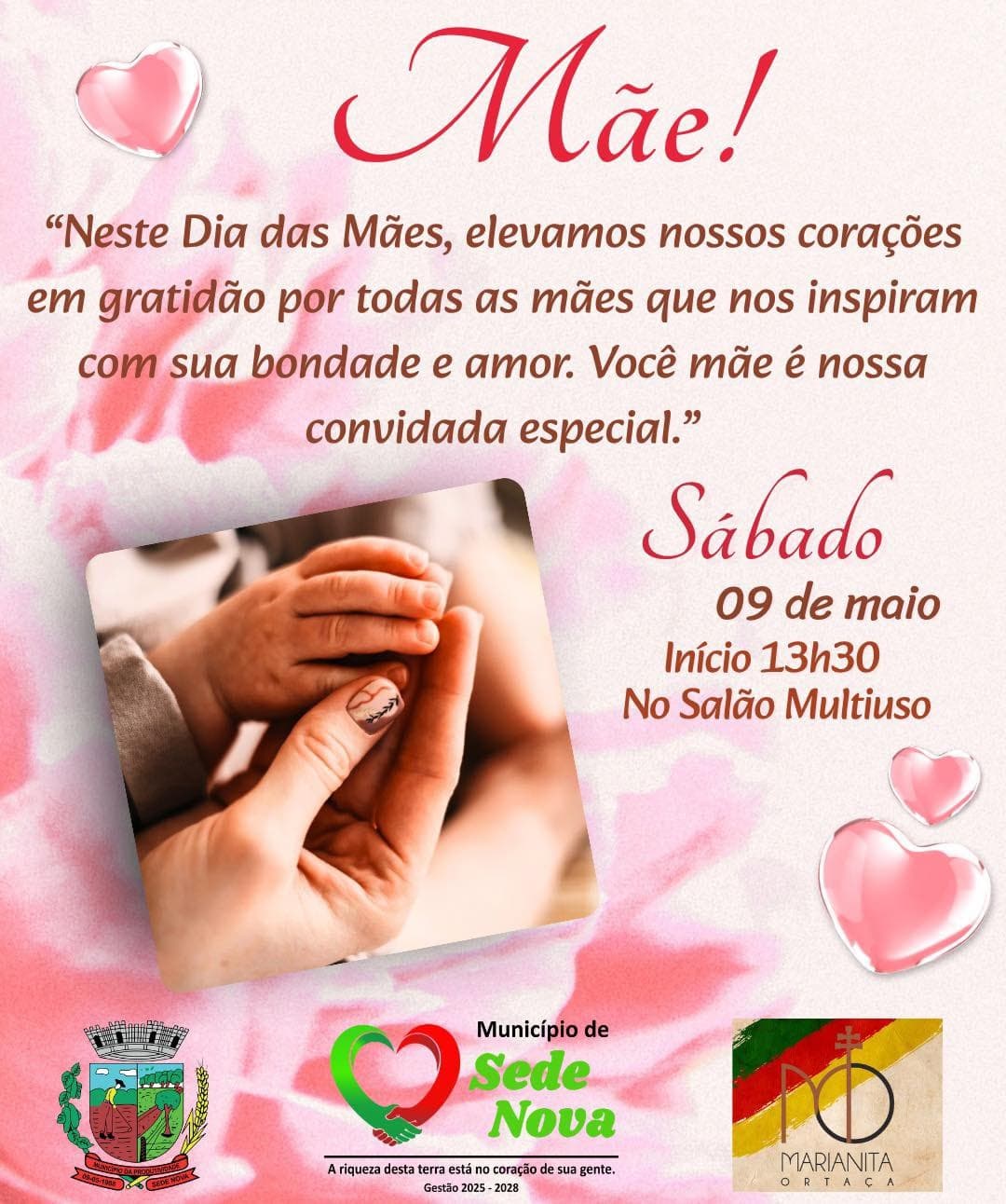 Administração Municipal de Sede Nova promove homenagem às mães