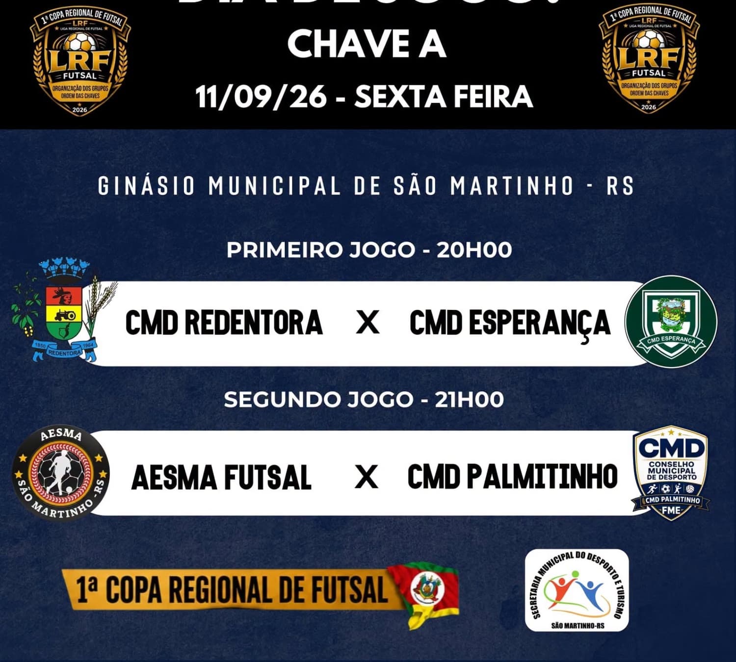 AESMA estreia em casa pela 1ª Copa Regional de Futsal nesta sexta-feira em São Martinho