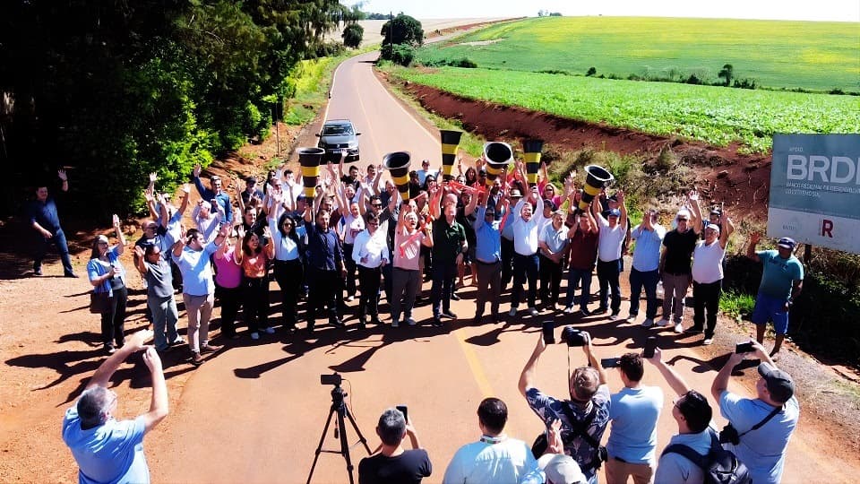 Inaugurado asfalto que liga BR-468 até Campo Santo, em Coronel Bicaco