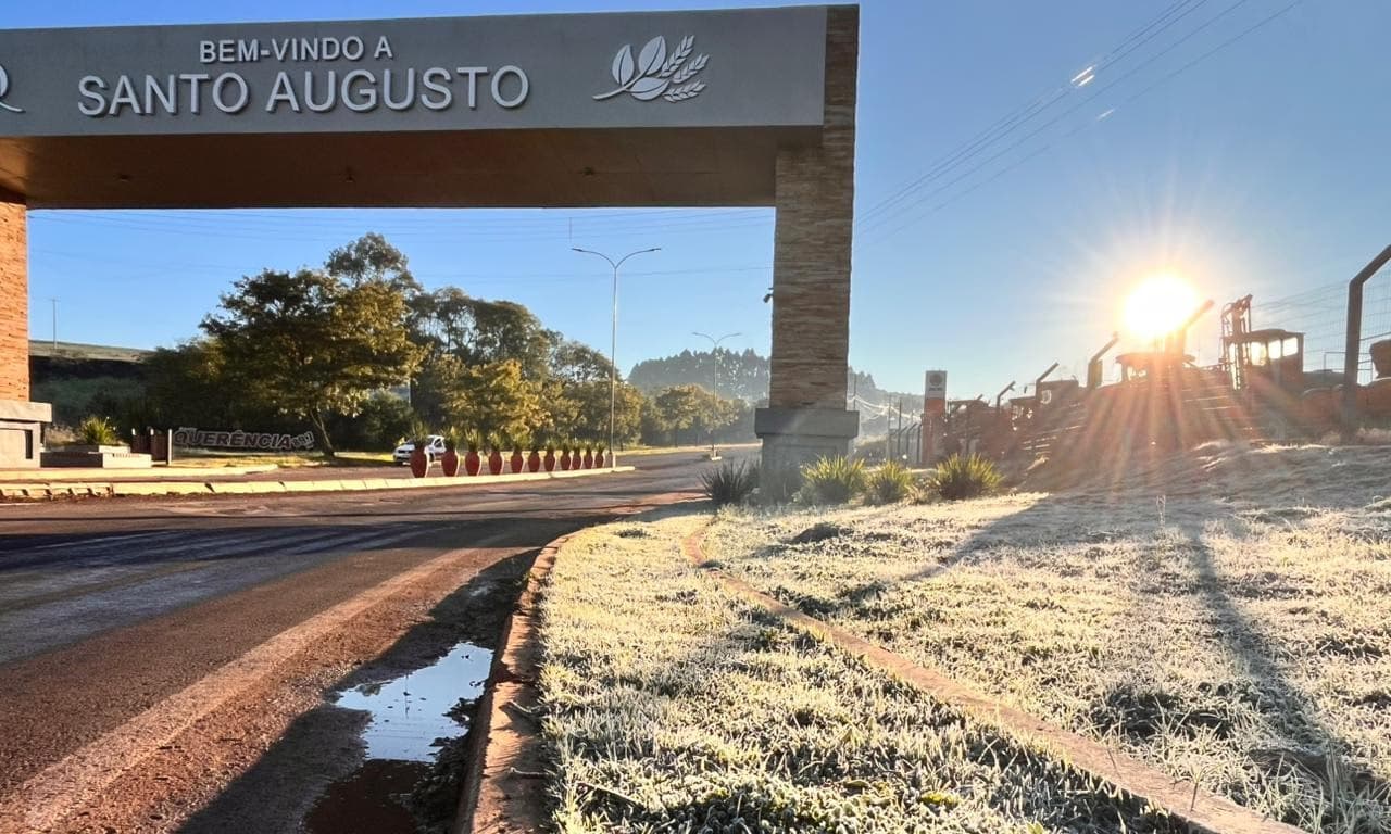 Frio Intenso: Santo Augusto registra mínima de 2,5°C com sensação térmica de zero