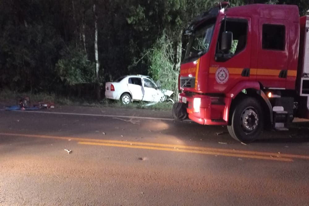 Pai e duas filhas morrem em acidente na ERS-155