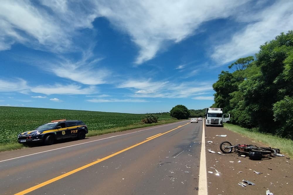 Motociclista morre em acidente na BR-386 em Sarandi