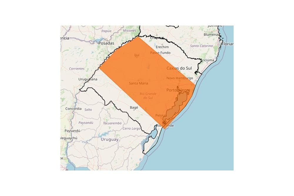 INMET emite alerta para tempestade