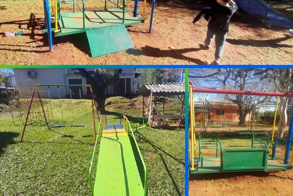 Escolas de Santo Augusto recebem brinquedos adaptáveis para promover inclusão