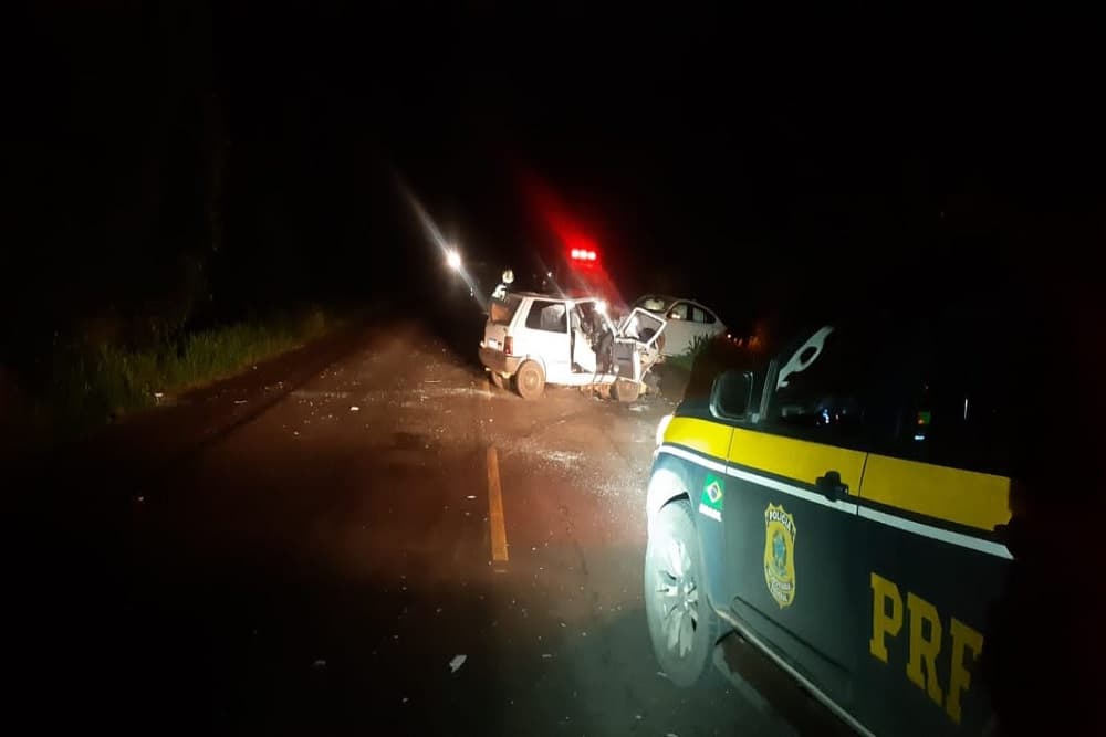 Atualizada: Acidente com duas mortes e quatro feridos na BR-468 entre Campo Novo e Três Passos