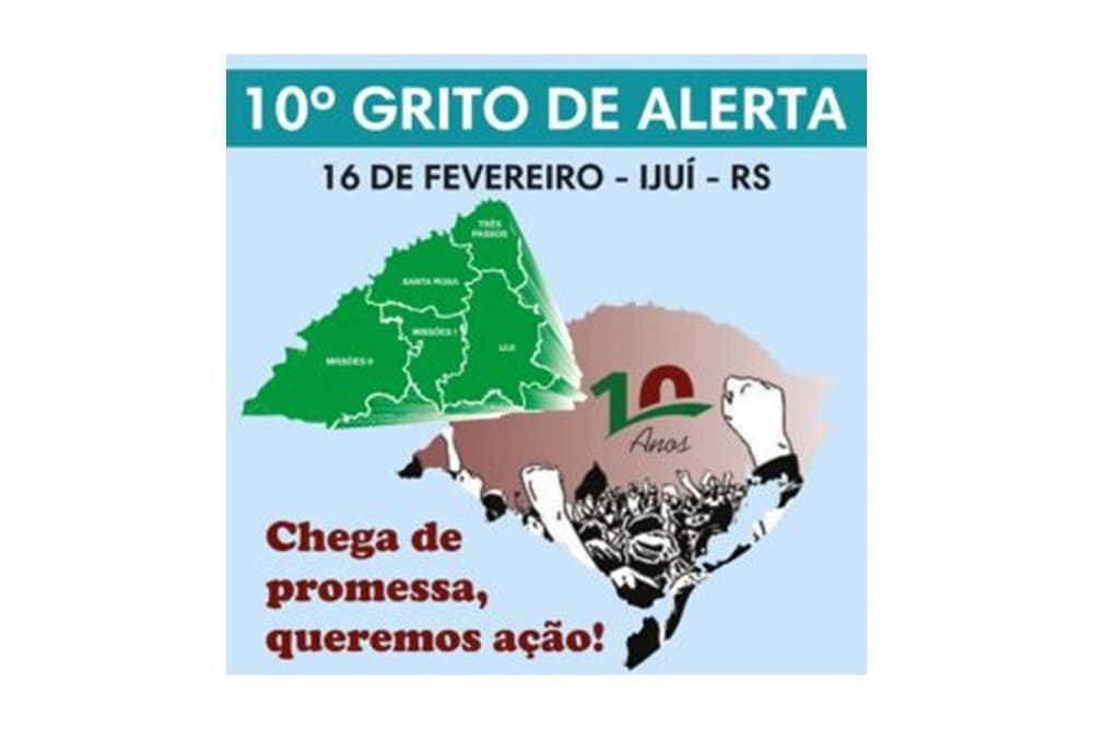 10º Grito de Alerta é nesta quarta-feira, em Ijuí