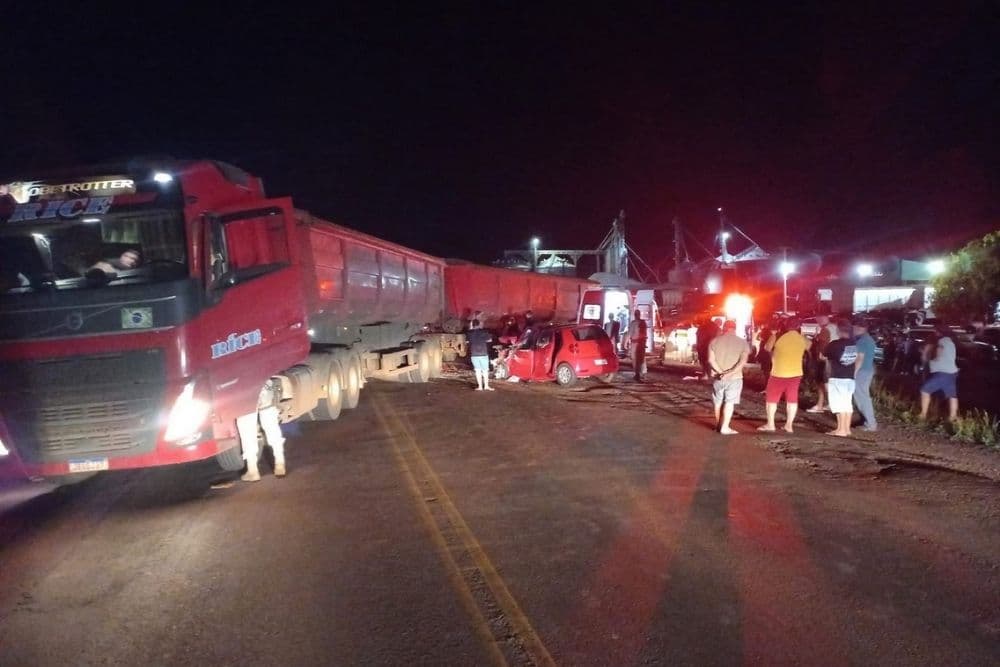 Mulher morre após colisão transversal na BR-386, em Boa Vista das Missões