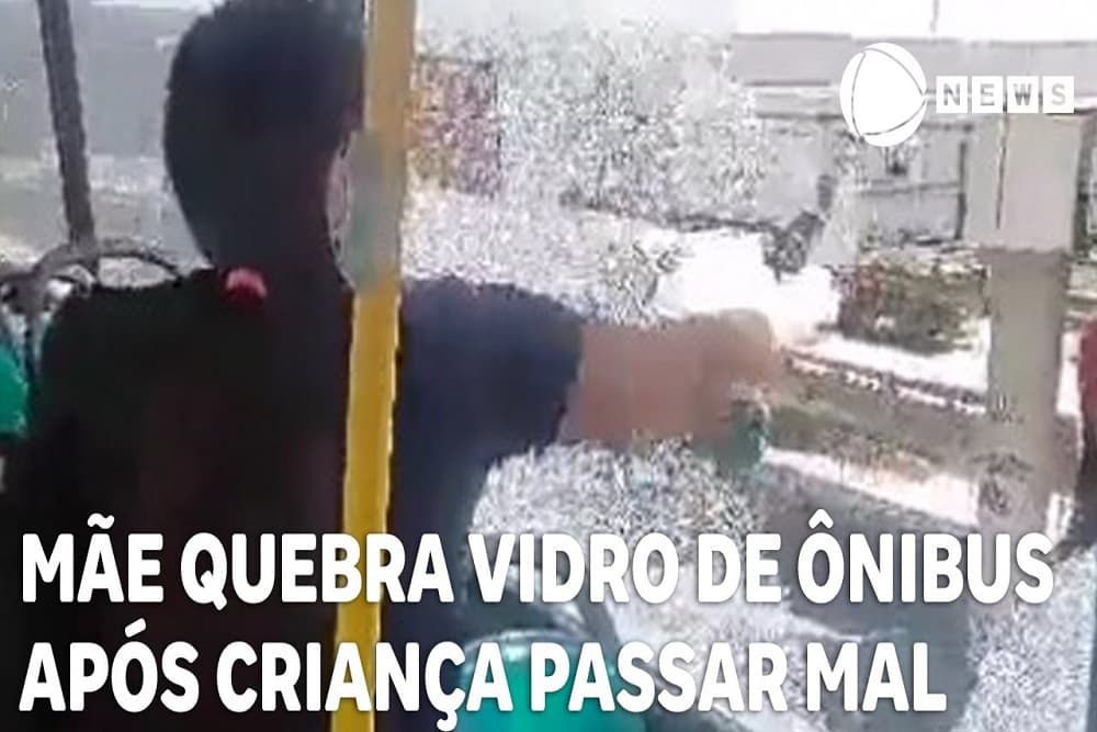 Calor faz criança passar mal e mãe quebra vidro do ônibus no Rio de Janeiro