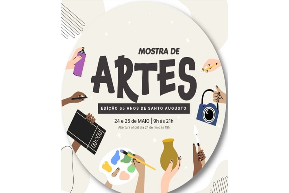 Inscrições abertas para expositores participarem da Mostra de Artes