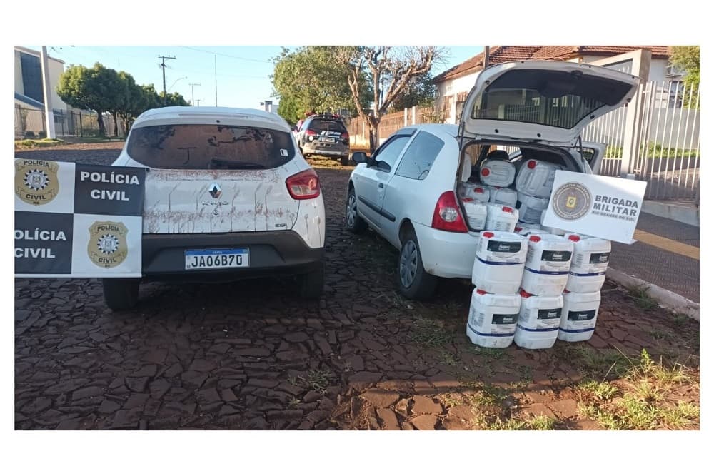 Dois homens são presos e agrotóxicos apreendidos em Campo Novo