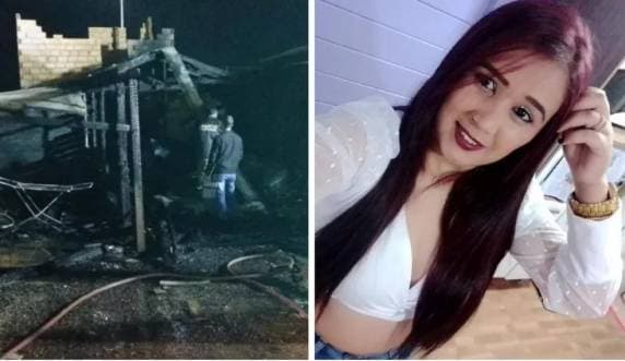 Mulher morre em incêndio e filhas são encontradas por bombeiros na frente de casa em SC