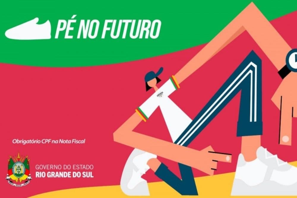 Governo do Estado lança Programa Pé no Futuro, que destina R$ 150 para compra de tênis por estudantes em vulnerabilidade social