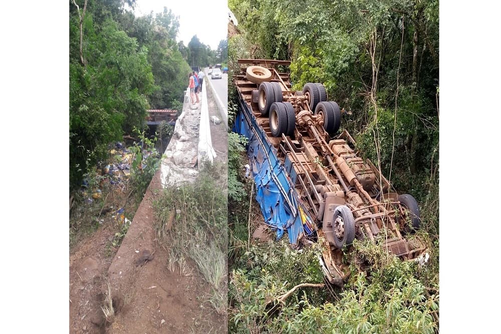 Grave acidente envolvendo caminhão de Santo Augusto
