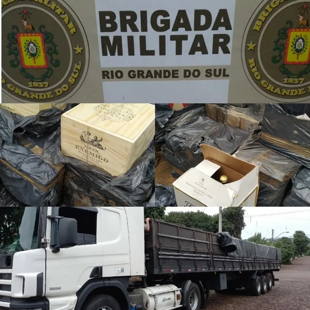 Operação apreende grande quantidade de vinho no Noroeste do RS