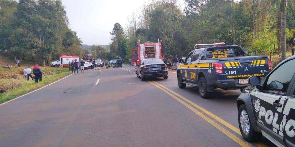 Acidente de trânsito causa três mortes na BR 158, em Panambi