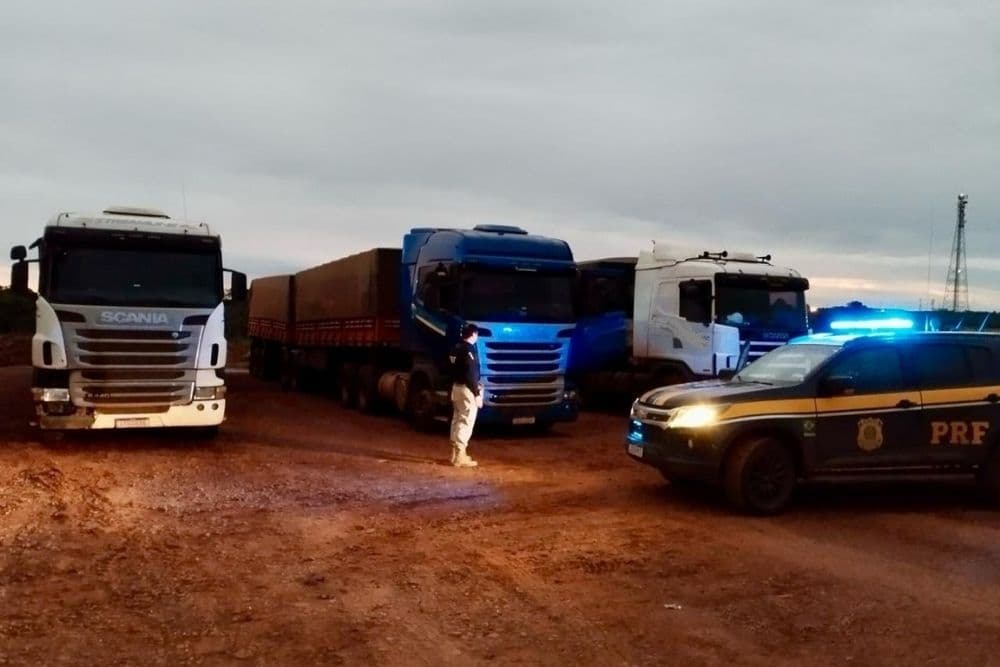 PRF flagra 3 caminhões com mais de 25 toneladas de excesso de peso em Iraí