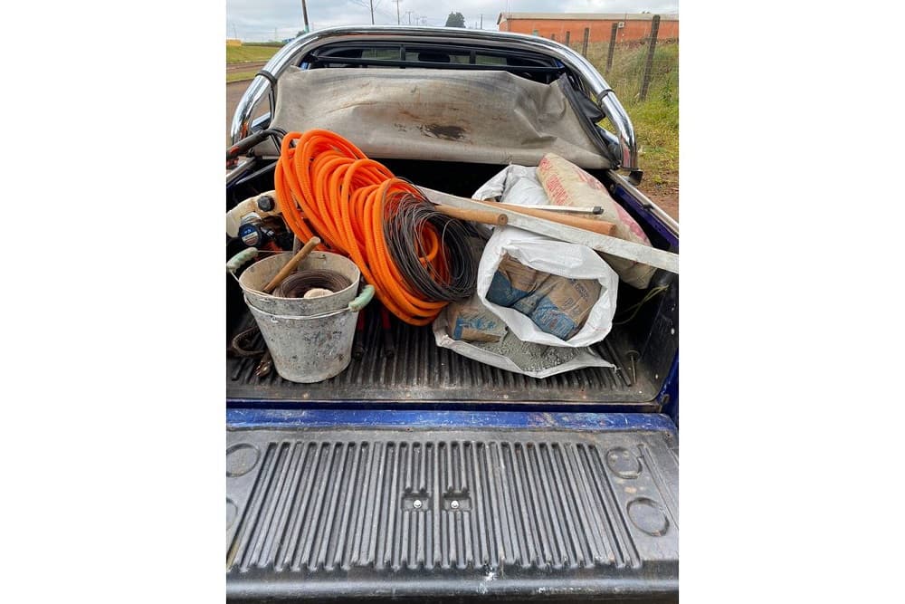 Investigação sobre furto em obras resulta em apreensão de materiais em Santo Augusto