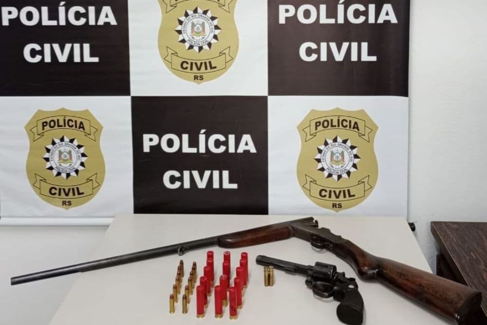 Polícia Civil apreende armas e munições em São Valério do Sul