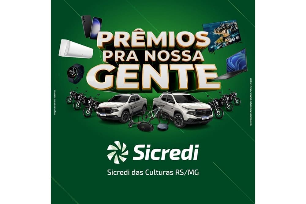 Sicredi das Culturas RS/MG sorteia 53 notebooks em sua Campanha de Prêmios