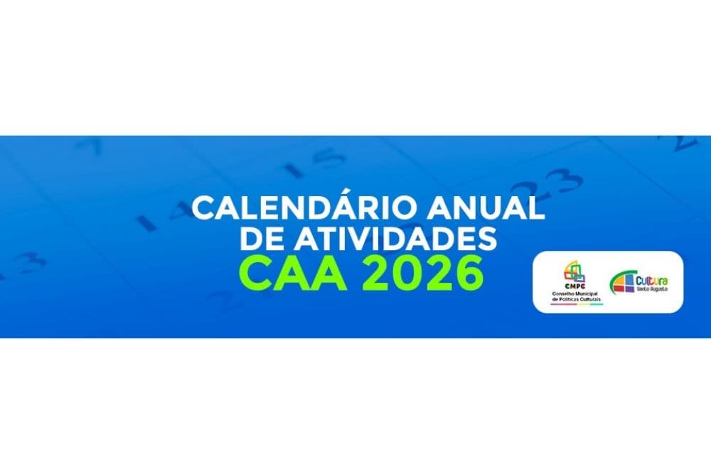 Aberta inscrições para o Calendário Anual de Atividades 2026