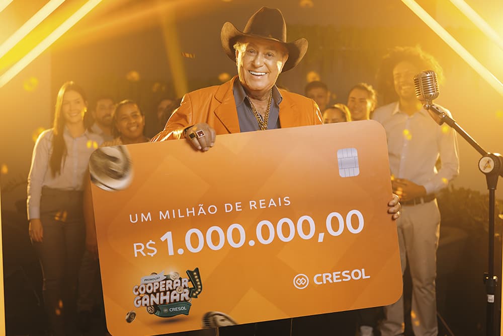 Cresol lança a maior campanha de prêmios do cooperativismo de crédito do Brasil: "Cooperar é Ganhar"