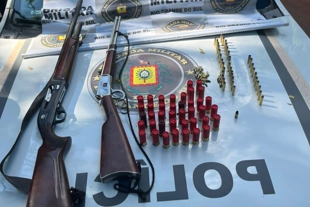 Homem preso com armas e munições na ERS-155 era CAC