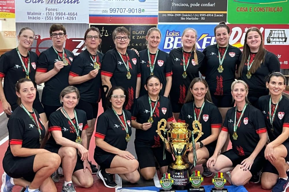 Equipe de São Martinho conquista título da 2ª Copa RS de Bolão Feminino Bola 23