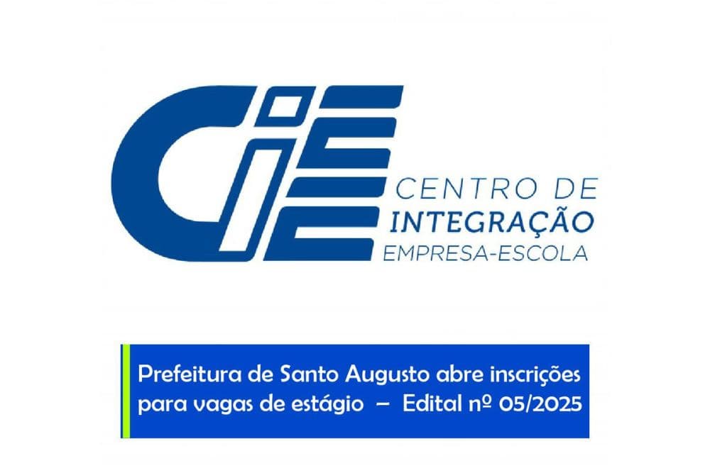 Prefeitura de Santo Augusto está com inscrições abertas para vagas de estágio CIEE