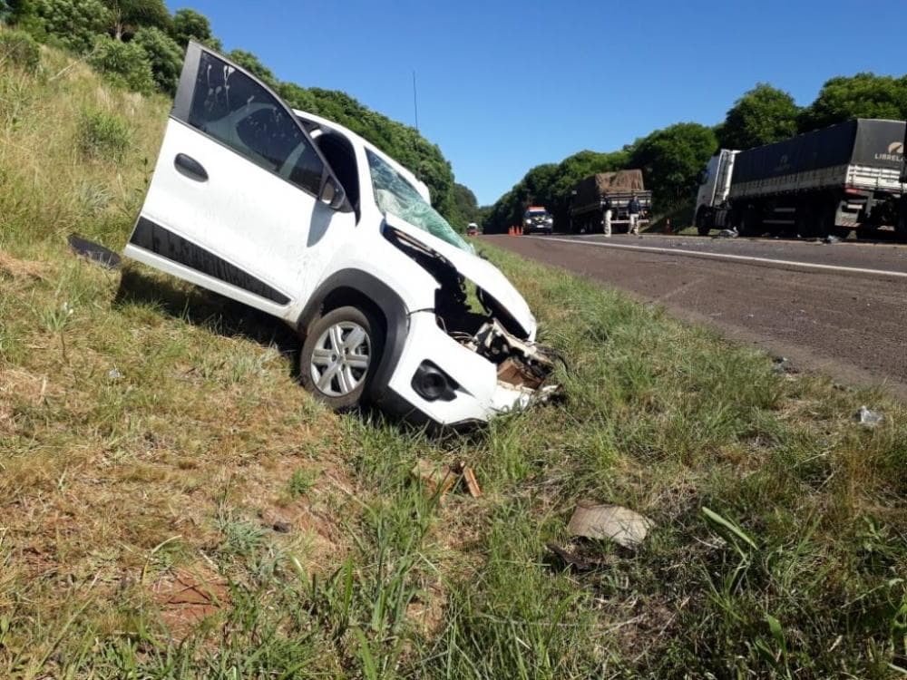 Mulher morre em acidente na BR 386
