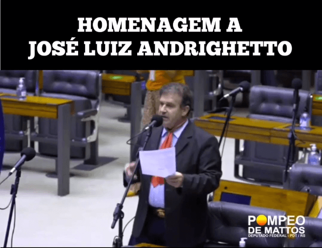 Na Câmara dos Deputados, Pompeo faz homenagem póstuma ao ex-prefeito Zé