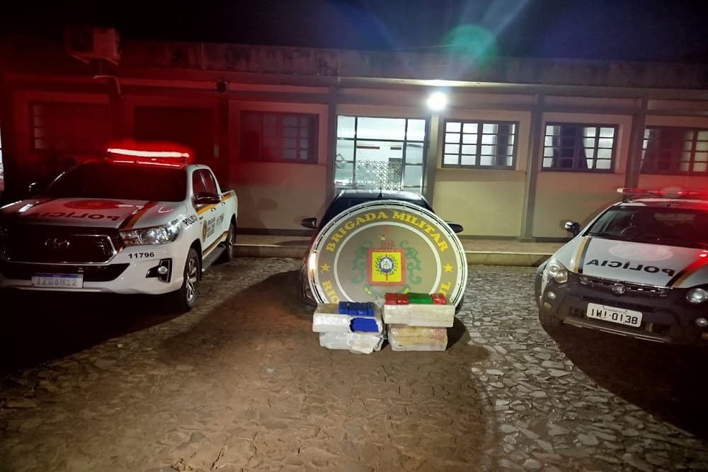 Brigada Militar apreende mais de 80 quilos de maconha em Três Passos
