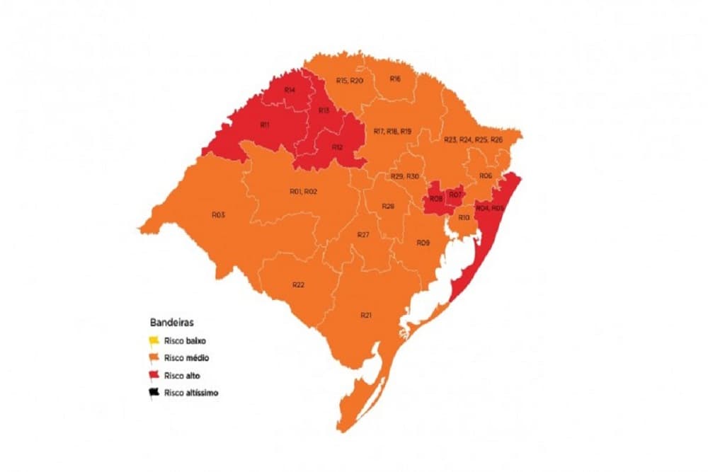 Santo Augusto segue em bandeira vermelha