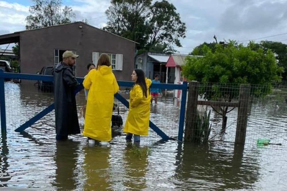 Chuvas intensas atingem mais de mil pessoas em Santa Vitória do Palmar