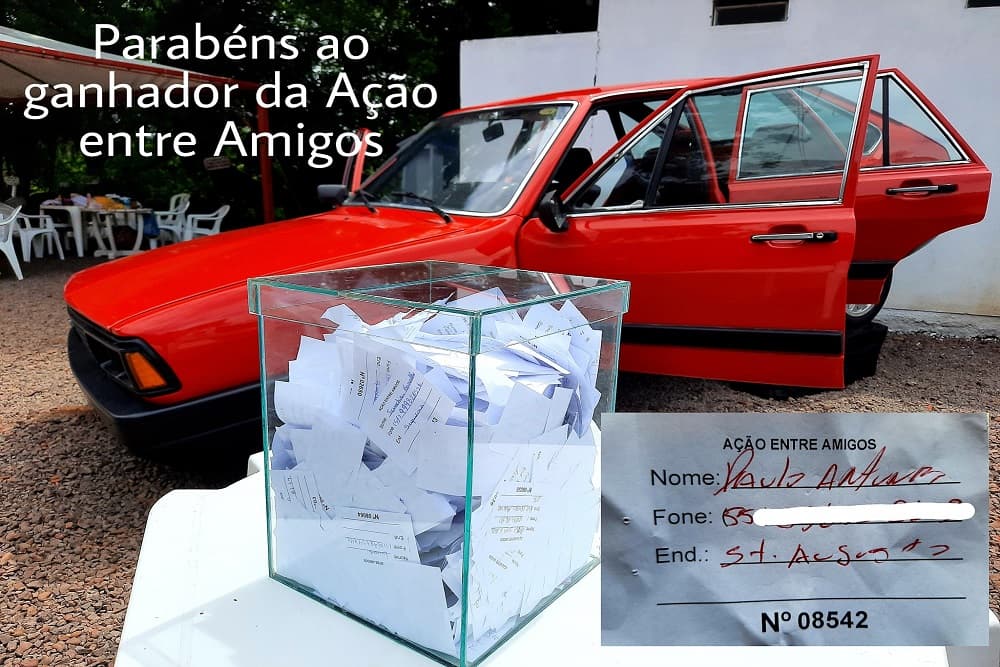 Santo-Augustense é contemplado com um automóvel na Ação entre Amigos da comunidade Jovem Gideões