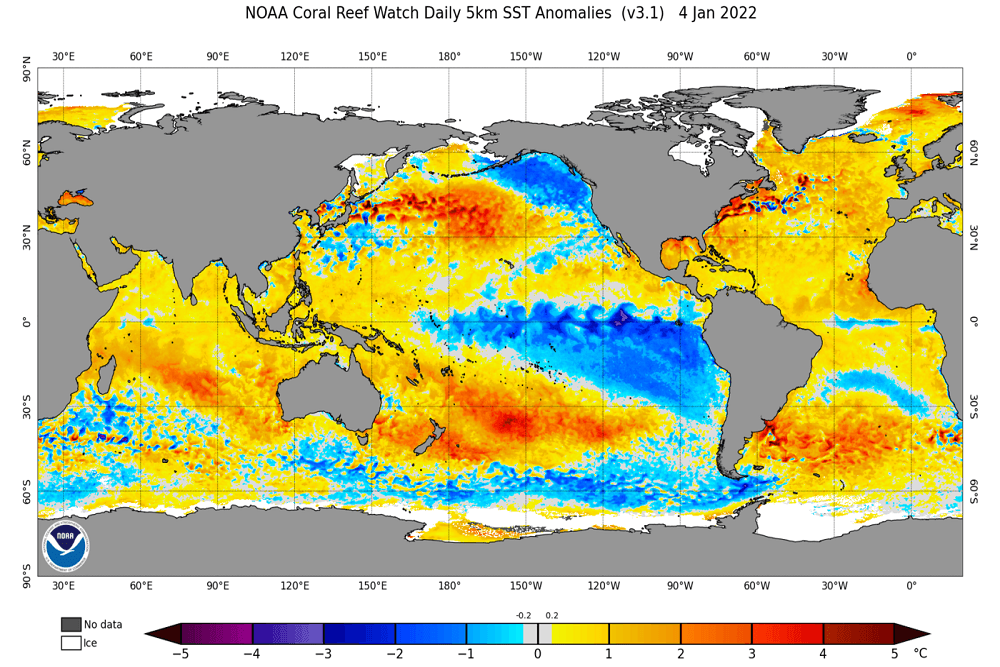 La Niña começa o ano entre moderada a forte no Pacífico