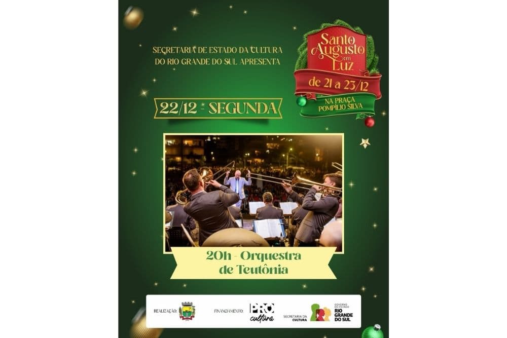 Santo Augusto em Luz segue com programação natalina nesta noite
