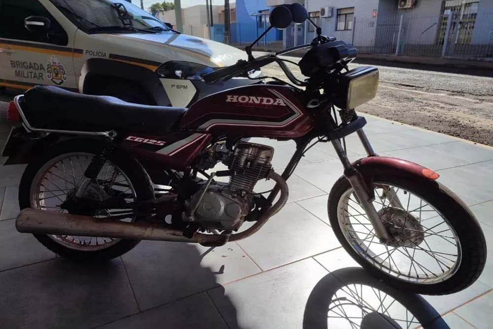 Brigada Militar prende homem por furto de motocicleta em Santo Augusto