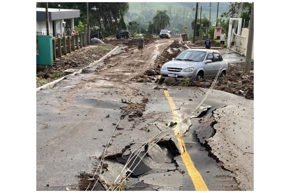 Chuva deixa rastro de destruição no interior de São Vendelino