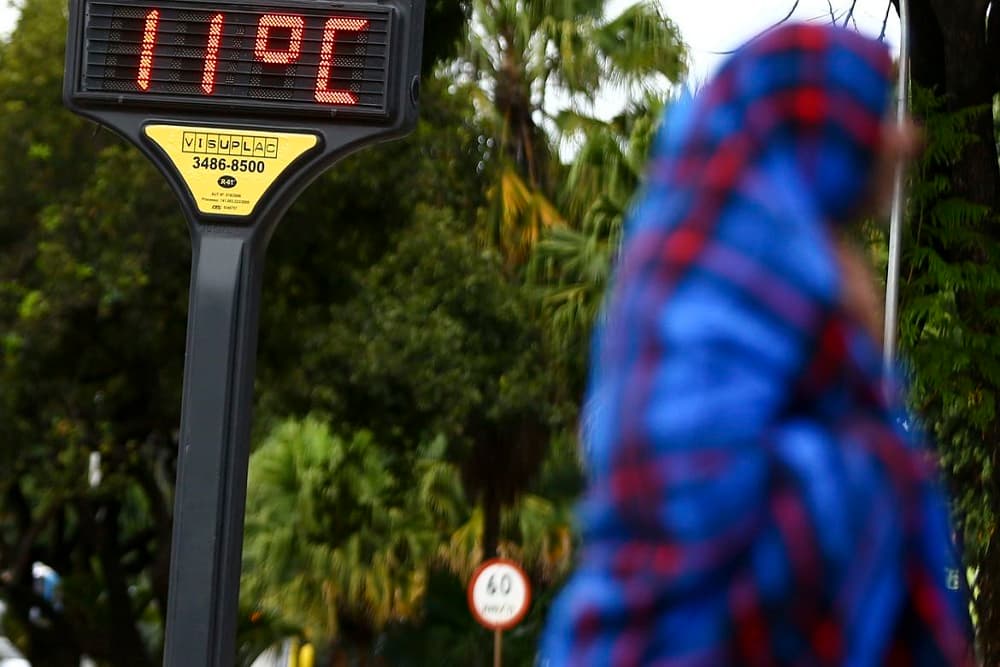 Inmet emite alerta de risco à saúde por conta de frio intenso