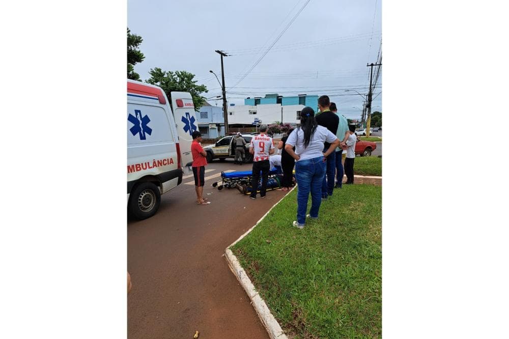 Acidente de trânsito é registrado no Centro de Santo Augusto