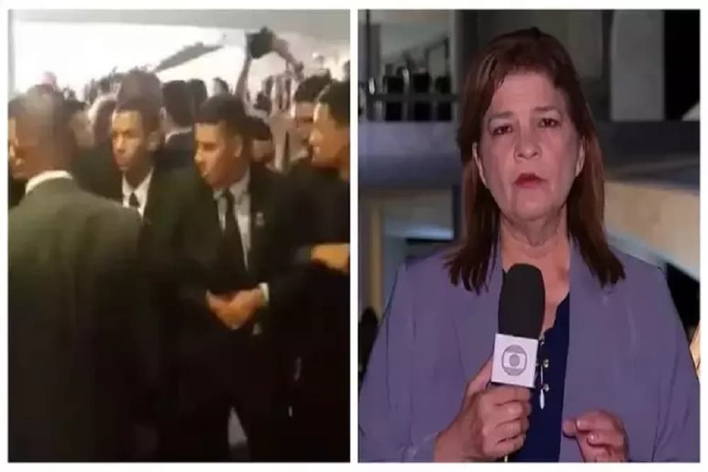 Jornalista da Globo é agredida por segurança de Maduro em Brasília