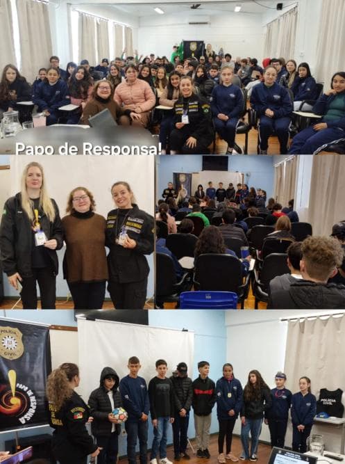 Escola Francisco Andrighetto recebe projeto Papo de Responsa