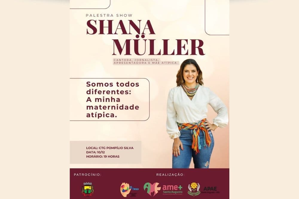 Ingressos à venda para palestra-show com Shana Müller; link para inscrição disponível