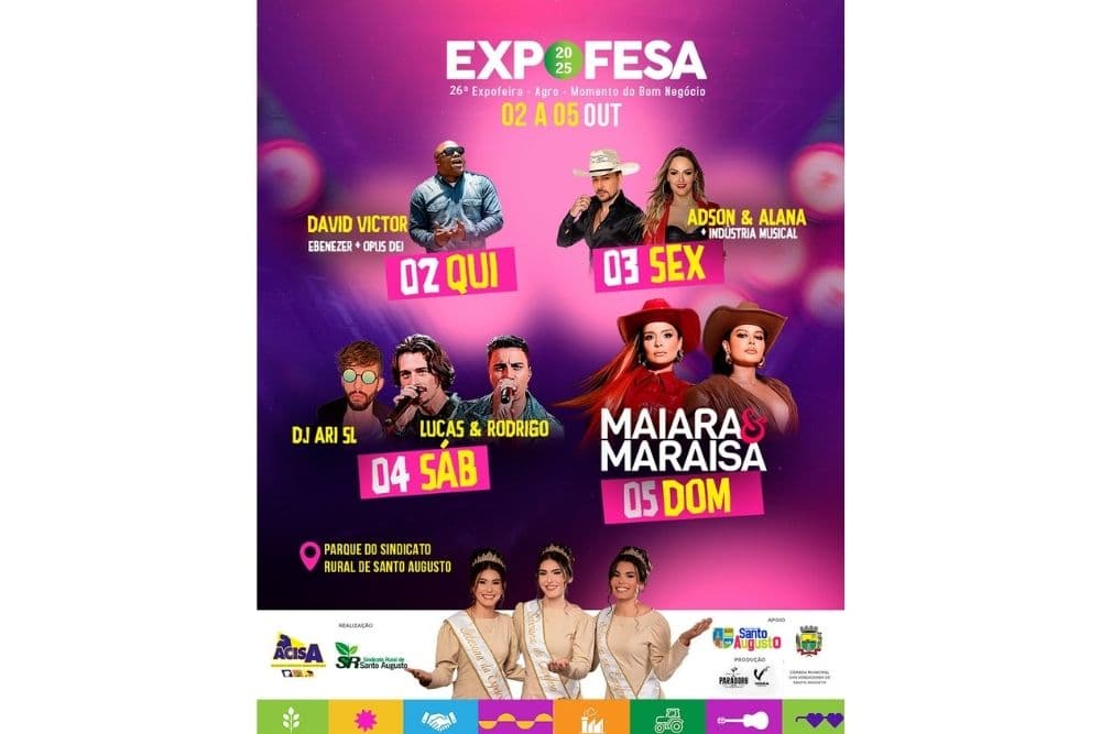 Expofesa se prepara para receber grande público a partir de quinta-feira