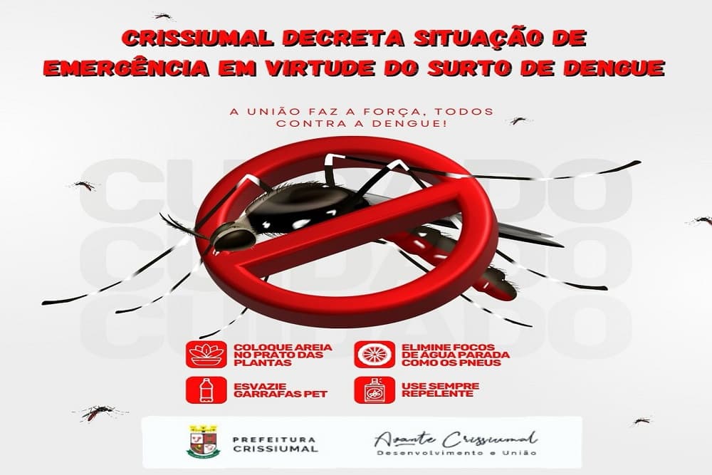 Crissiumal decreta situação de emergência em virtude do surto de dengue